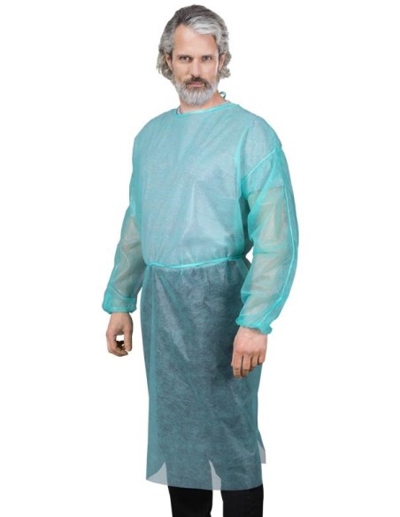 Fartuch dentystyczny z polipropylenu FVISIT zielony