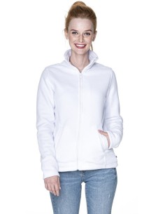 LADIES DOUBLE - damska bluza polarowa Promostars - biała