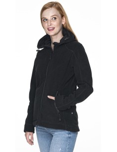 LADIES TREK - Damska bluza z kapturem PROMOSTARS - czarna