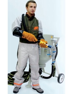 Kombinezon Resin KP STRONG pyłoszczelny wzmacniany do piaskowania 2