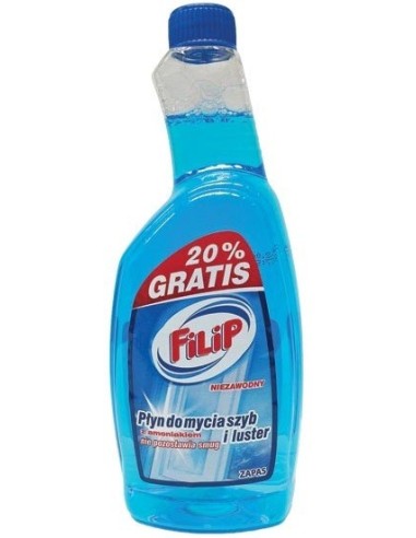 Płyn do szyb i luster Filip 750 ml zapas